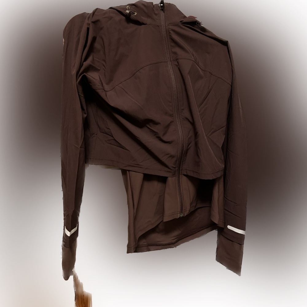 NWT Sweatty Betty Fastrack Running Jacket XS in black cherry